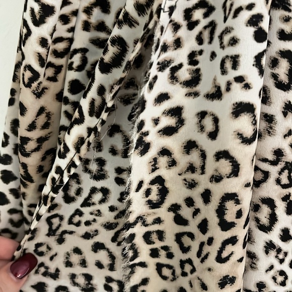 Chico’s Long Sleeve Duster, Size 2(L 12/14), Cheetah Print - Picture 7 of 9